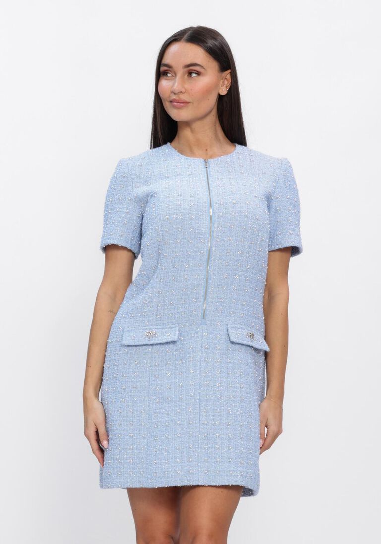 lichtblauwe bruuns bazaar mini jurk attaleabbzenny dress