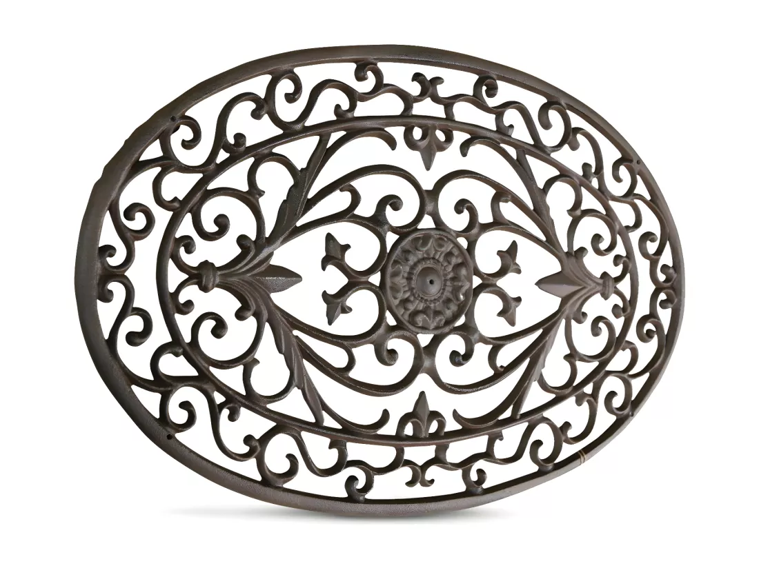 Paillasson lune fonte Fonte Marron - Décoration d'Autrefois