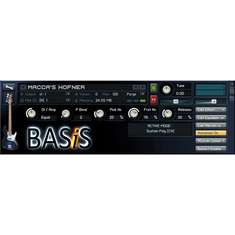 VIR2 BASiS virtuele basgitaar software