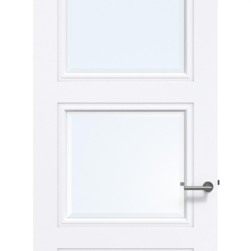Arne & Bodil binnendeur ABT306 blank facetglas - extra wit afgelakt