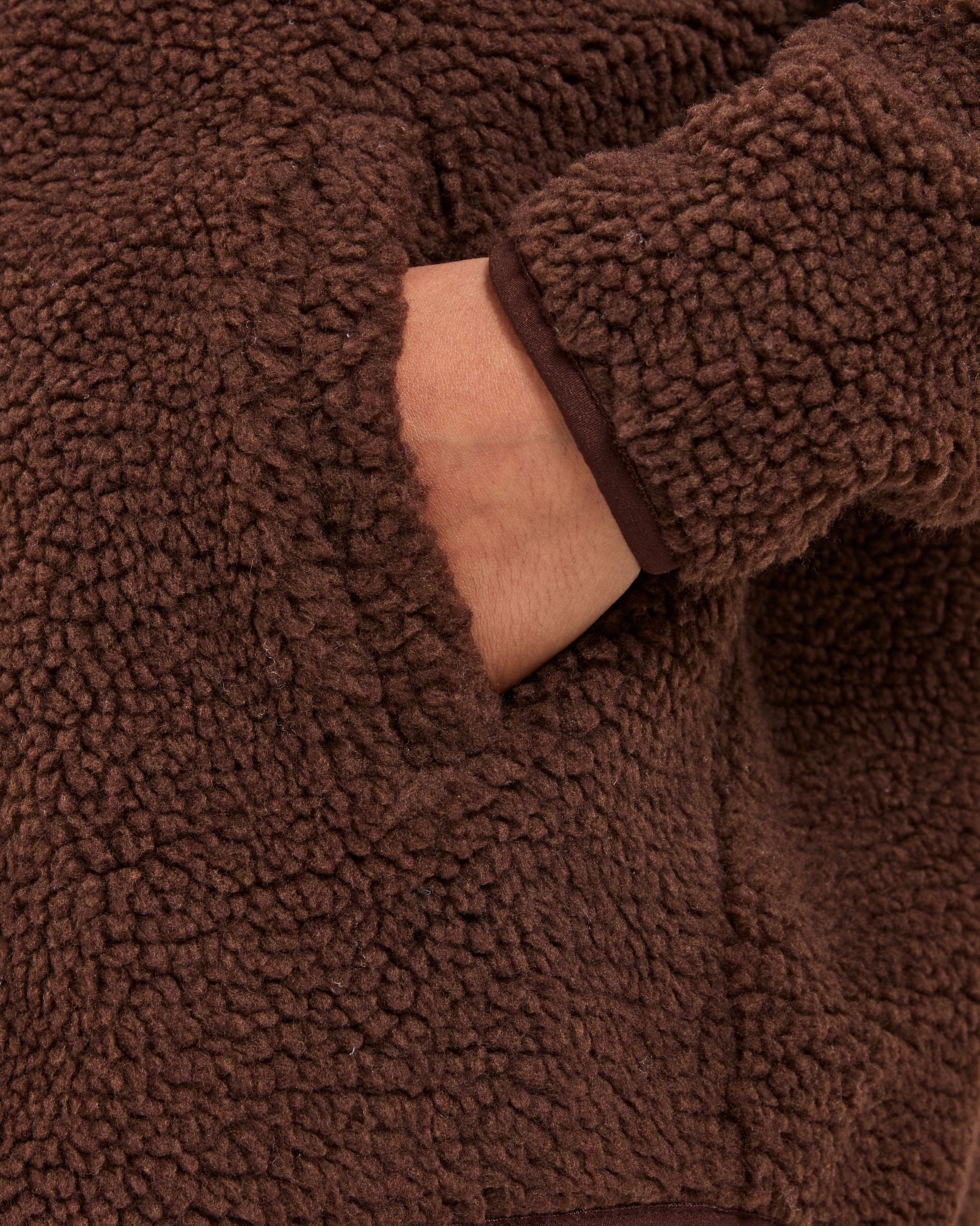 Oversized Zip Up Fleece Jacket