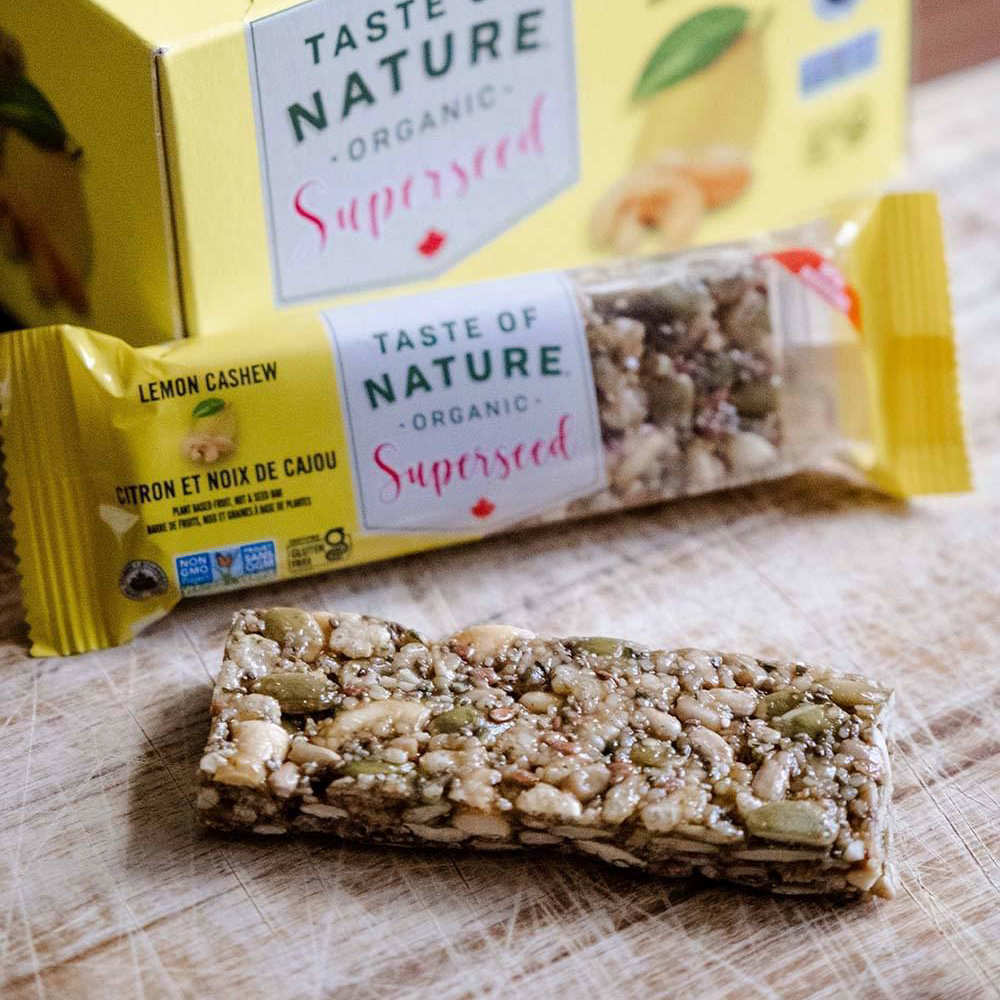 Barre bio au citron et noix de cajou - Vegan et sans gluten