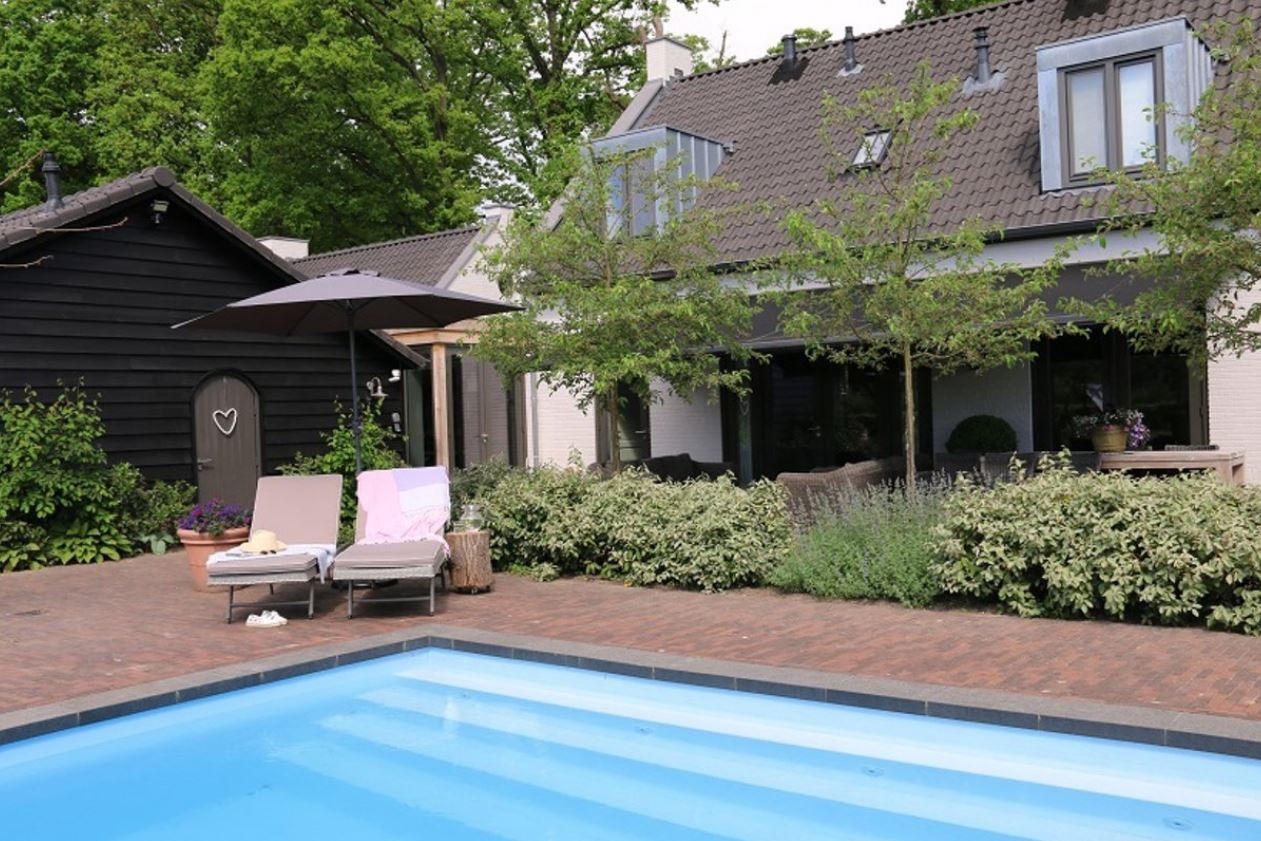 PimXL 300 cm luxe 6-ribs parasol - Anthrachite