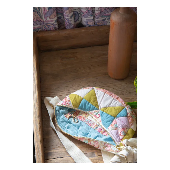 Louise Misha Sac Banane Matelassé Gaby Patchwork - Collection Femme | Ecru