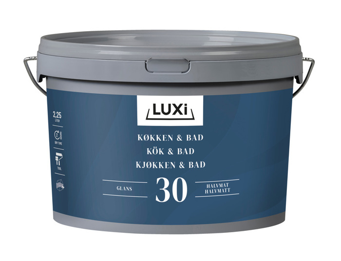 Køkken & Bad 30 vægmaling hvid 2,25 liter - Luxi