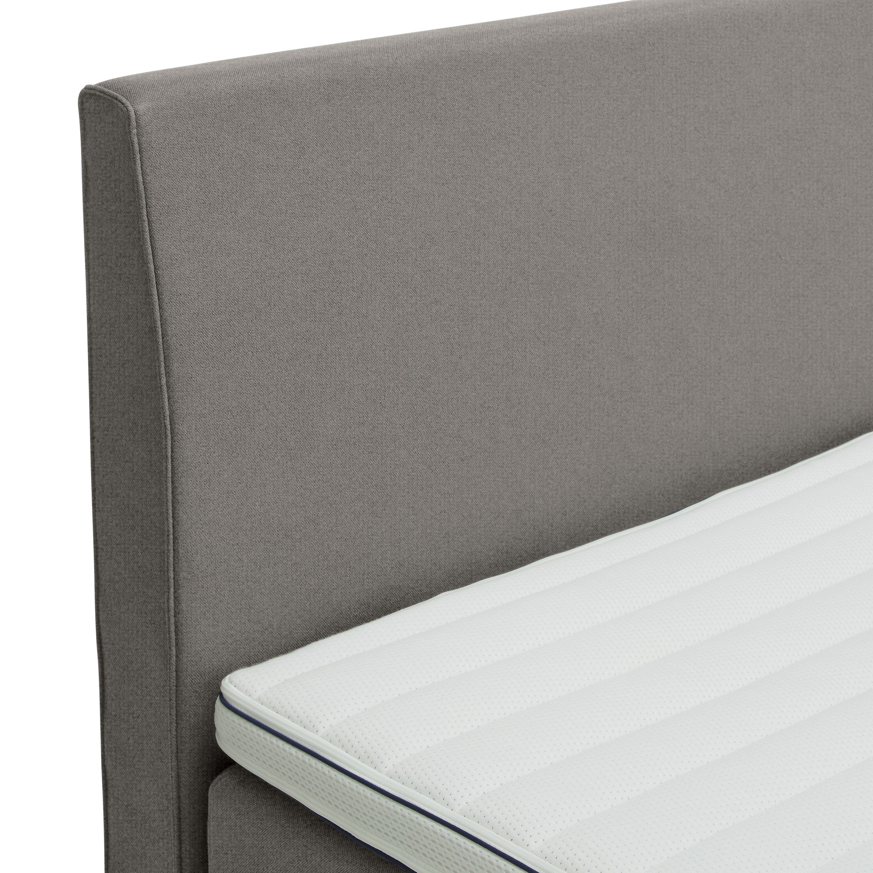 bico GOODNIGHT Boxspringbett - Perlgrau / B: 180.0 cm x T: 200.0 cm