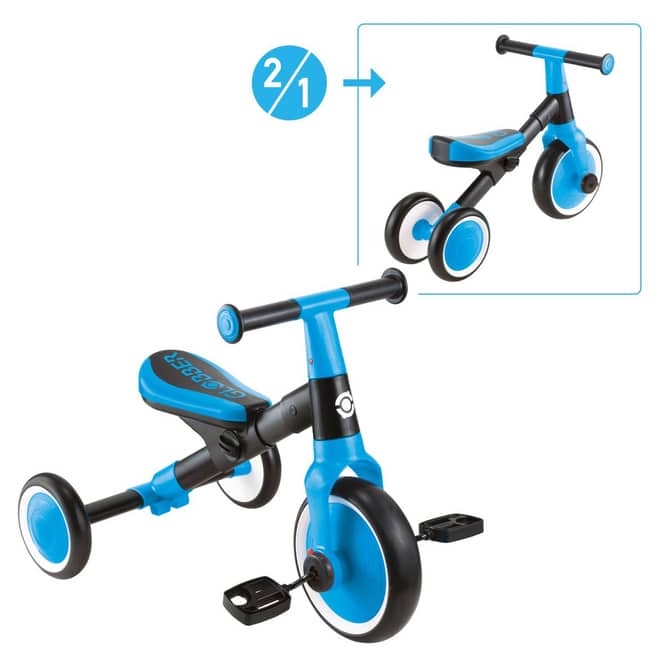 Globber - 2in1 Dreirad - Learning Trike - blau