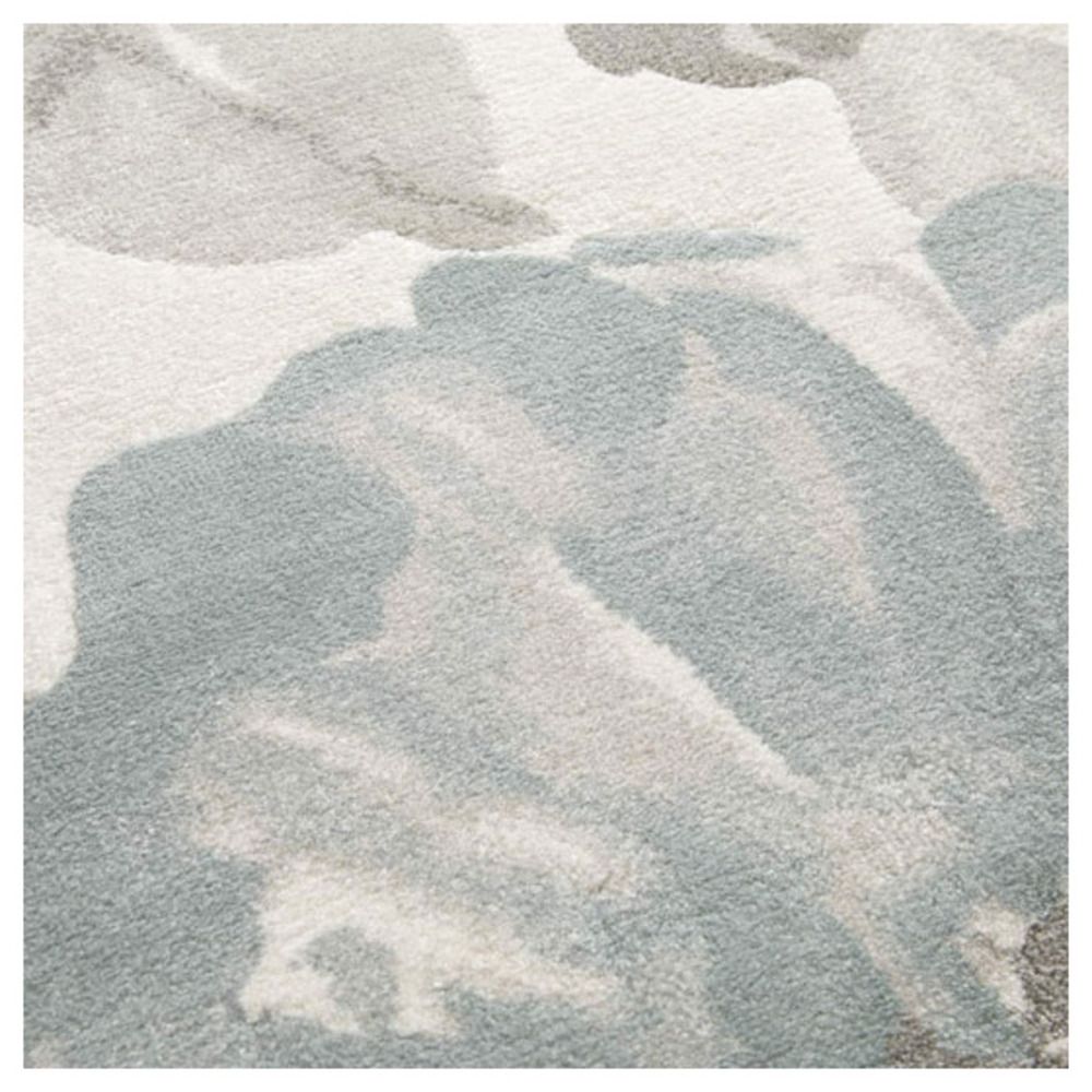Tapis de salon motif floral - dianthus - beige et couleurs pastel - 200 x 290 cm