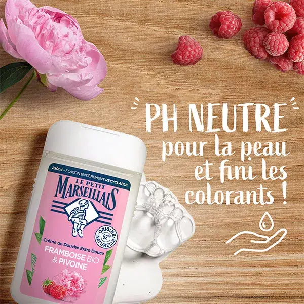 Le Petit Marseillais Creme de Duche Extra Suave Framboesa e Peônia 250ml