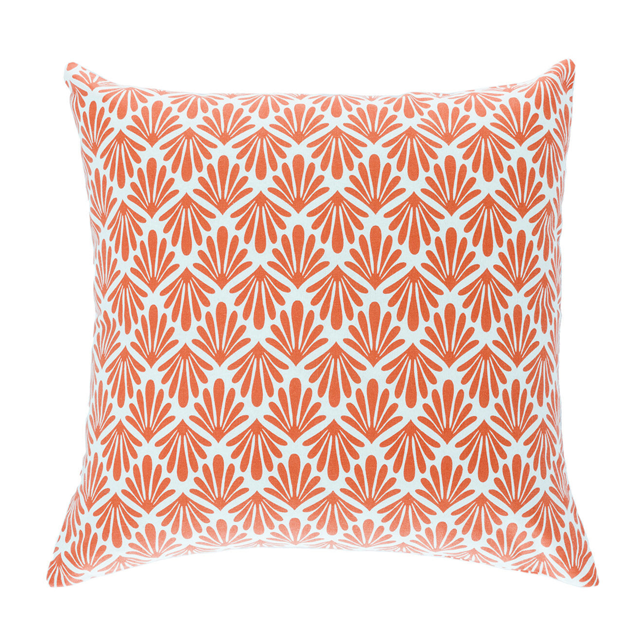 Febronie Housse de coussin d'extérieur Peacock terracotta - 50x50 cm