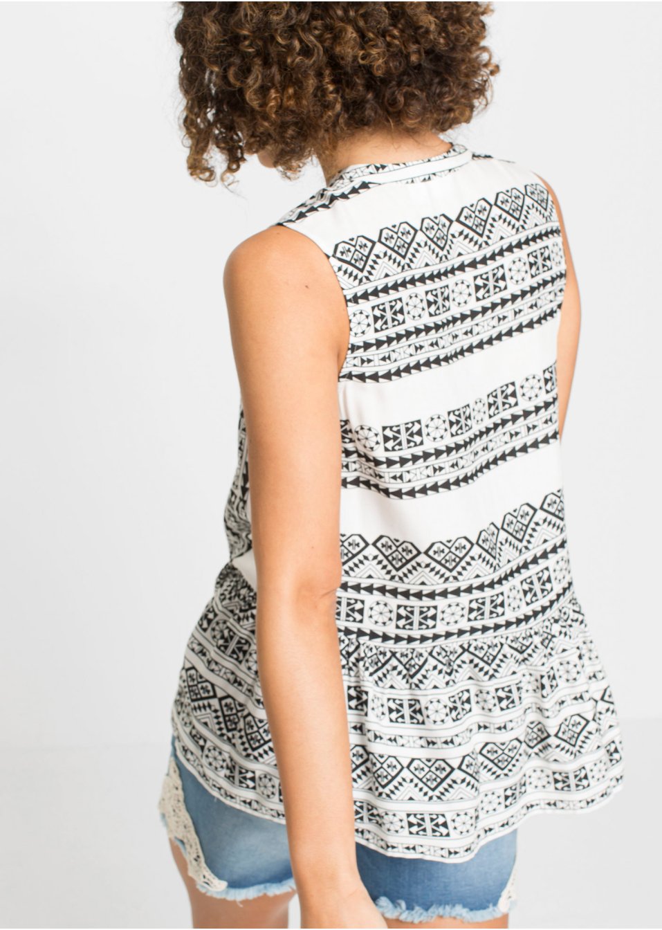 Top blouse imprimé