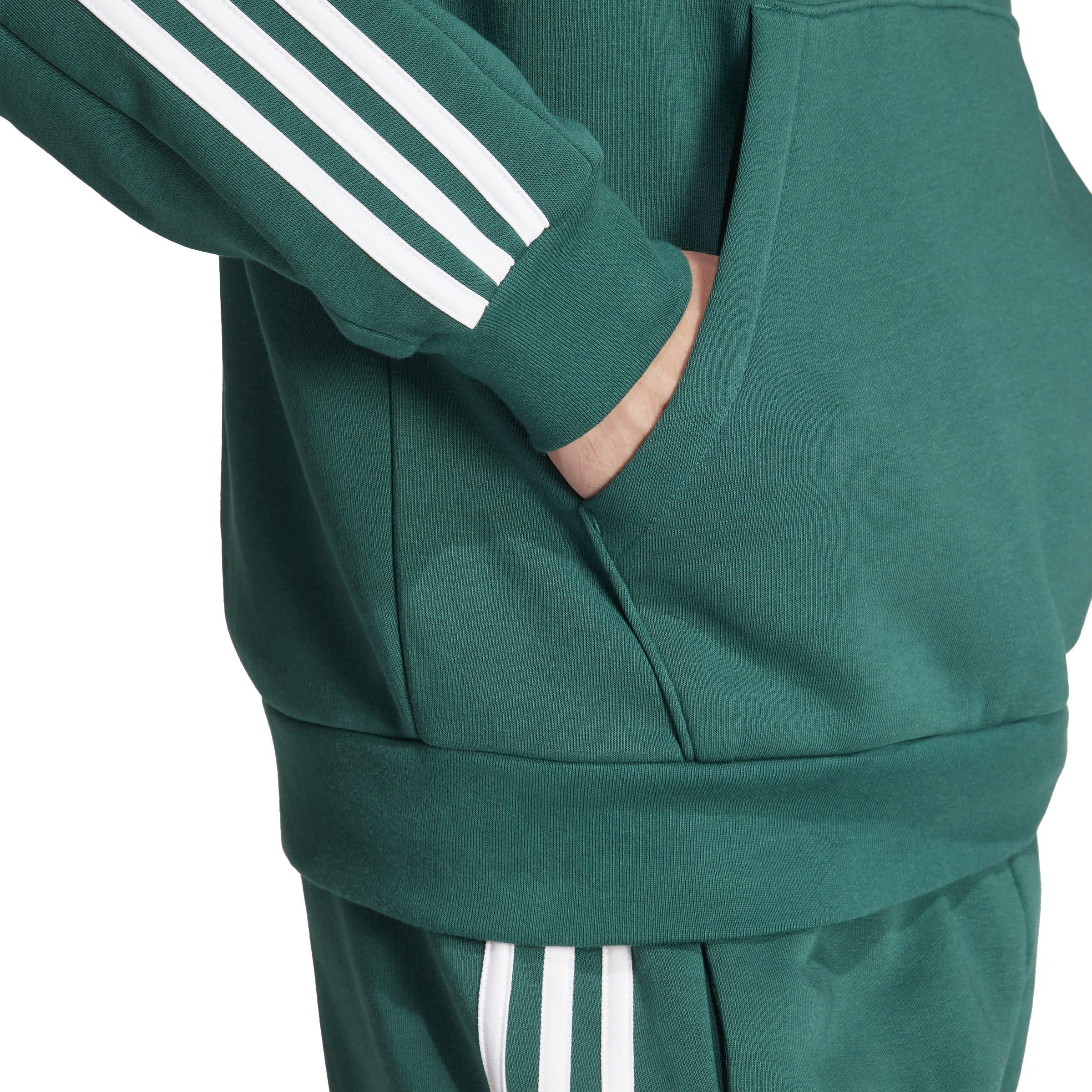 adidas 3 Stripe Zip Top Mens