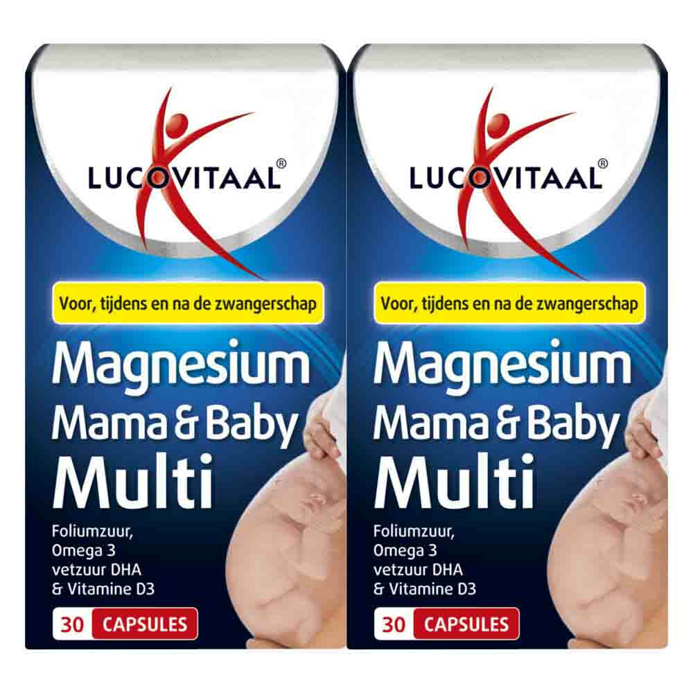 2x Lucovitaal Magnesium Mama & Baby Multi30 capsules