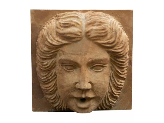 BISCOTTINI Fontaine - Mur en Pierre - Décorative - Fontaine de Jardin - Extérieur - Fontaine Murale - Décoration Murale - Décoration de Jardin - 40x21x40cm