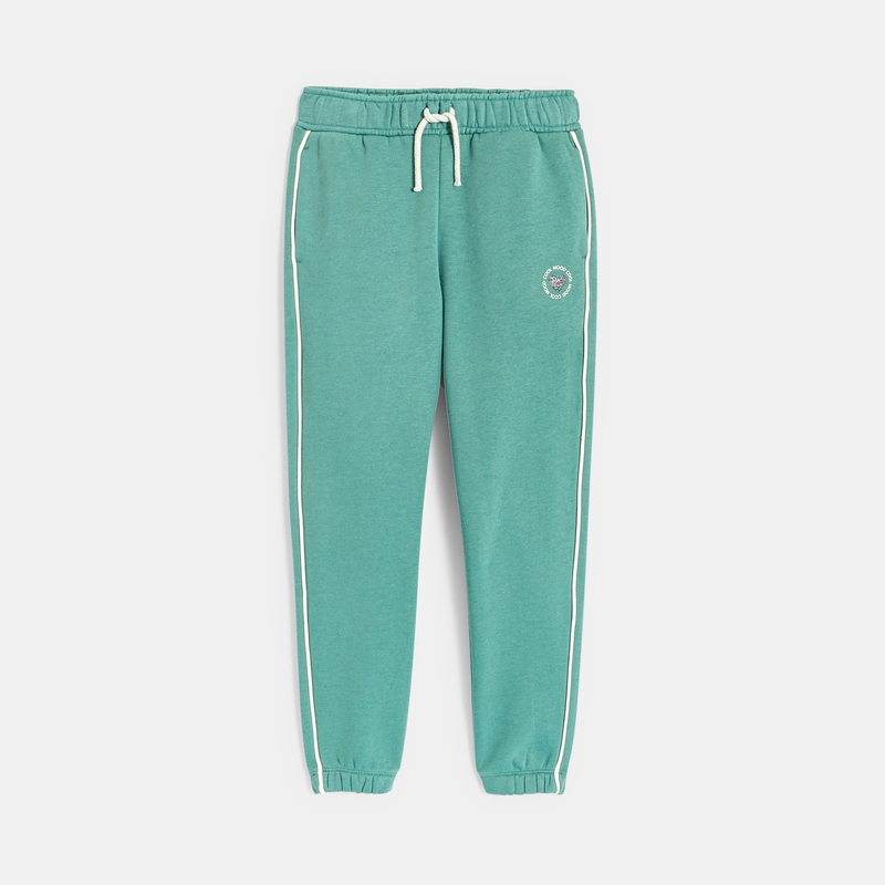 Pantalon de jogging uni vert fille