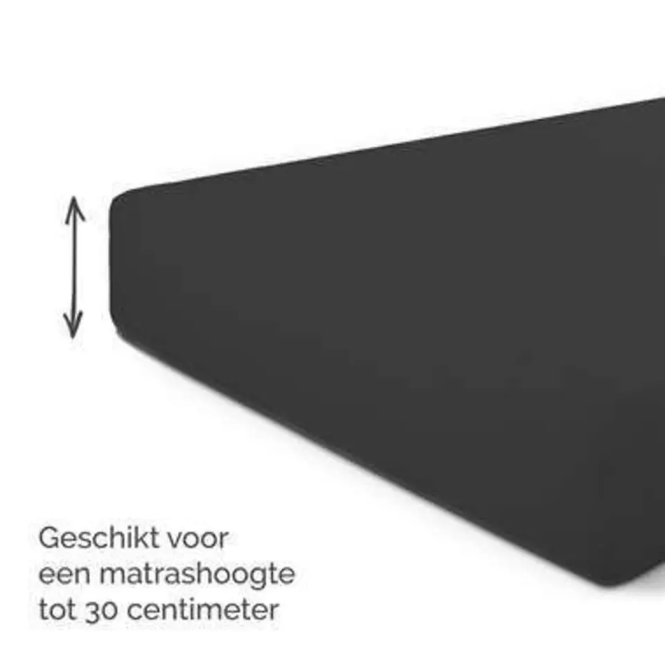 Byrklund - Hoeslaken Jersey - 90x200 cm - Antraciet