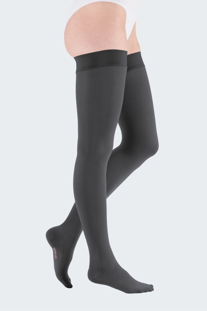 mediven comfort CCL2 AG Kompressionsstrümpfe normal (72-83 cm) o. Fußspitze Noppenhaftband