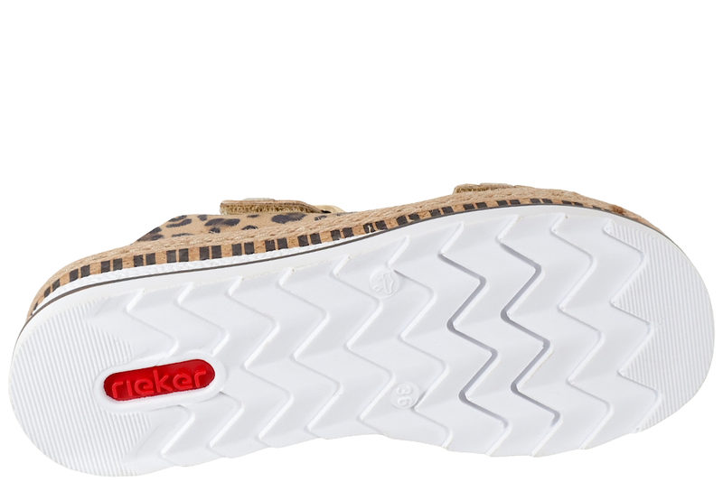 RIEKER LEOPARD SLENTERS I NUBUCK