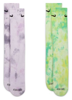 Chaussettes (2 paires) Nike Everyday Plus Violet/Vert