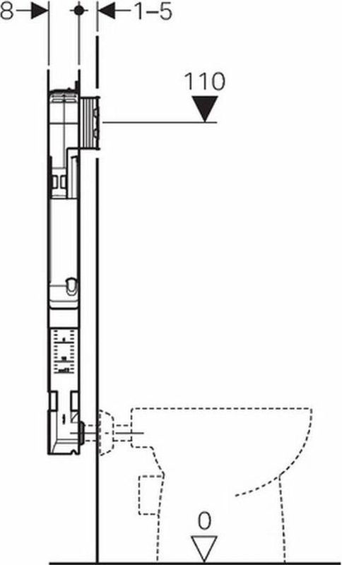 Geberit - Sigma - Inbouwreservoir - 8cm - Kunststof