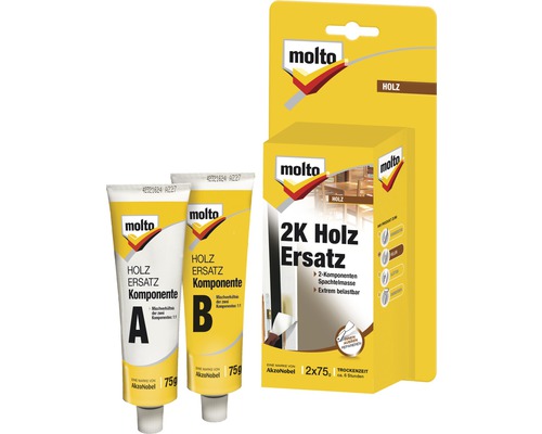 Molto 2K Houtvervanger 2 x 75 g