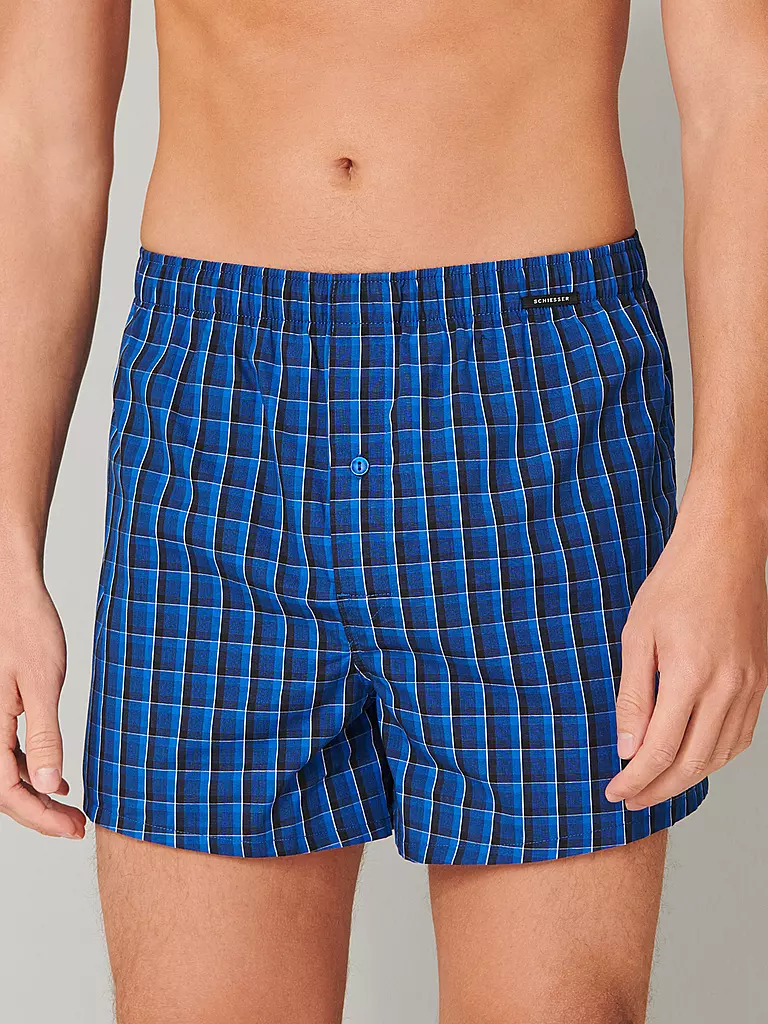 SCHIESSER Boxershorts  2er Pkg royal  blau