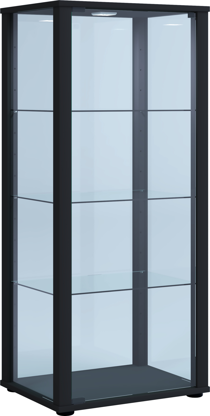 Vitrine KAVISA M - schwarz - 114,5 cm hoch