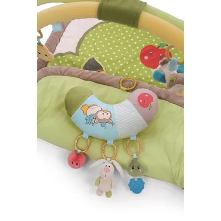 NICI 3-D Activity-Decke m.Spielkissen Hase, Eule 80x110