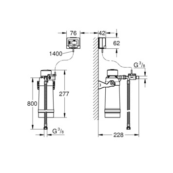Grohe filter met filterhouder voor Grohe Red en Blue