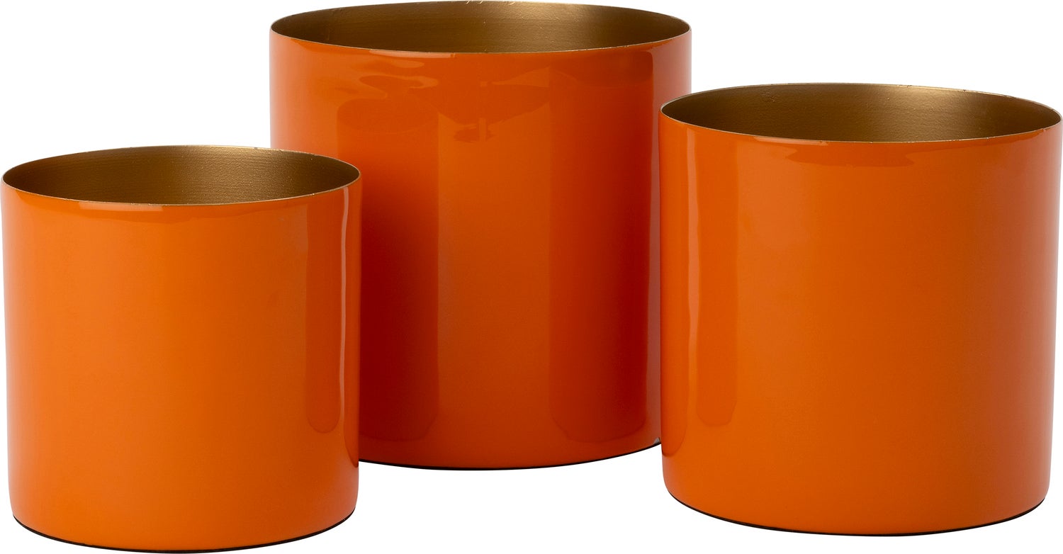 Intratuin bloempot Marley oranje D 17 H 17 cm