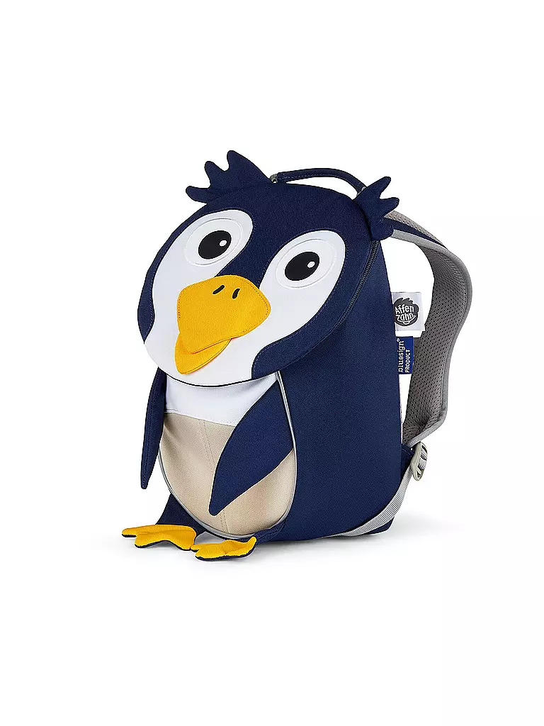 AFFENZAHN Kinder Rucksack Kleine Freunde - Pinguin dunkelblau