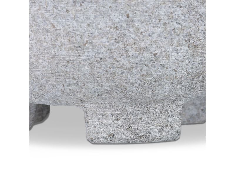relaxdays Mörser mit Stössel 20 cm, Granit Granitmörser für Hobbyköche und Profis