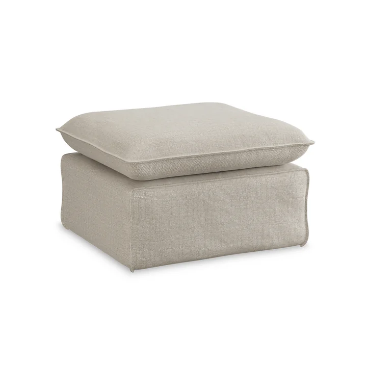 HKliving - Nomad Sofa, Hocker, Pure / ivory