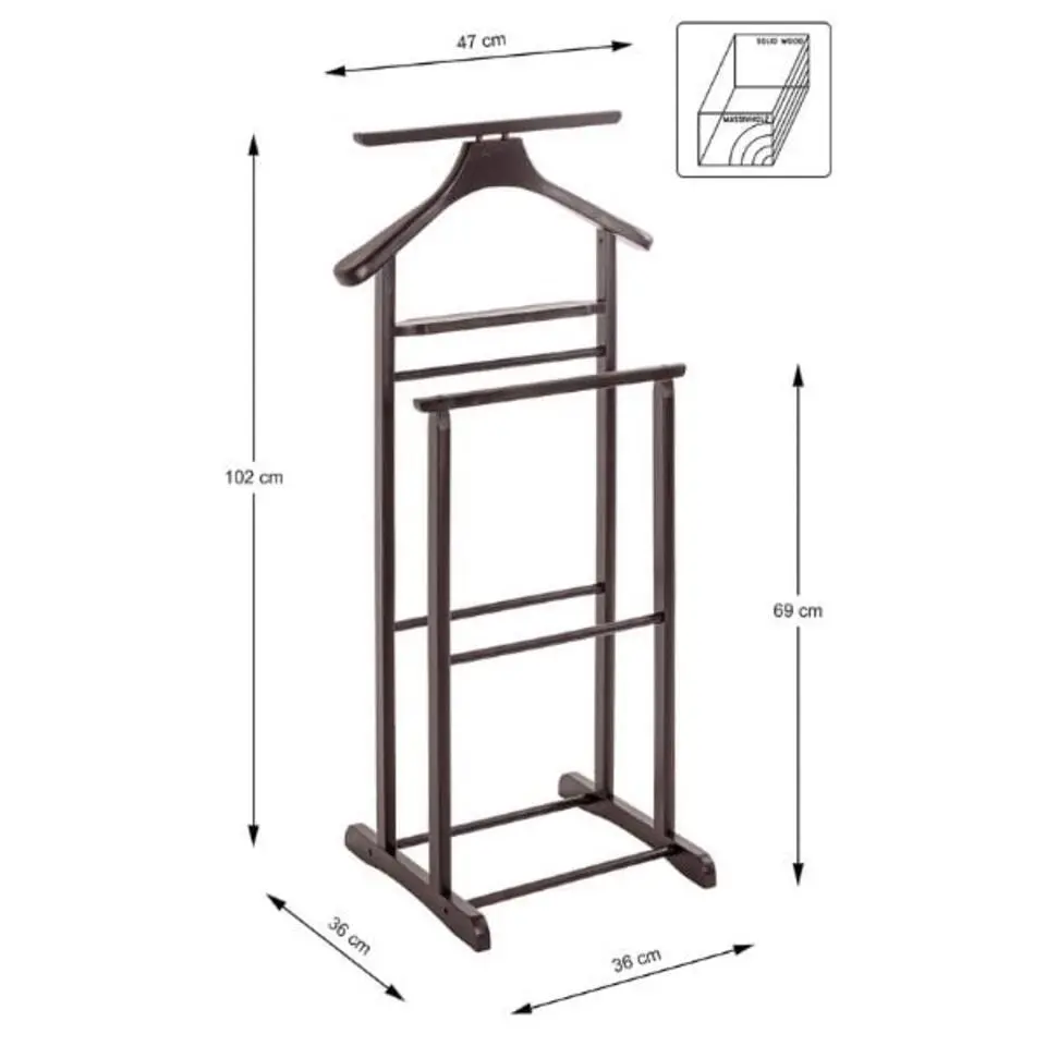 Haku Kledingrek met broekenhanger - Pine-design