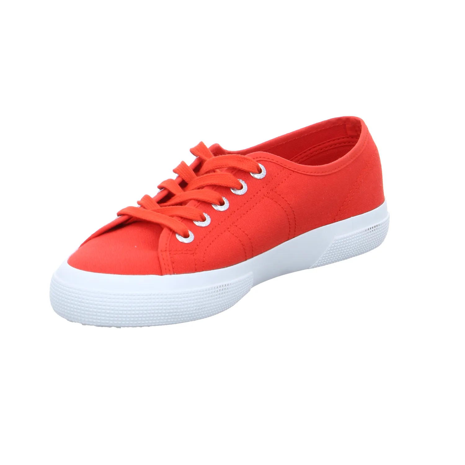 SUPERGA Sneaker Rot Textil  mit superleichter Laufsohle