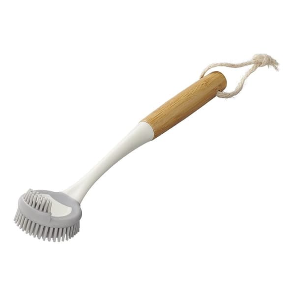 Oppvaskbørste silikon 30,5 cm Ø6 cm bambus