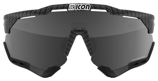 Scicon Sports Aeroshade XL Lunettes De Soleil De Performance Sportive (Scnpp Multimiror Silver/Compagnon De Carbone)