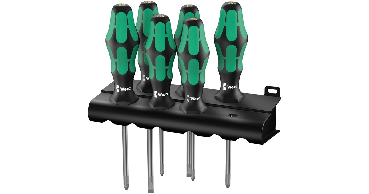 Wera335/350/355/6 Schroevendraaierset  (6-delig)