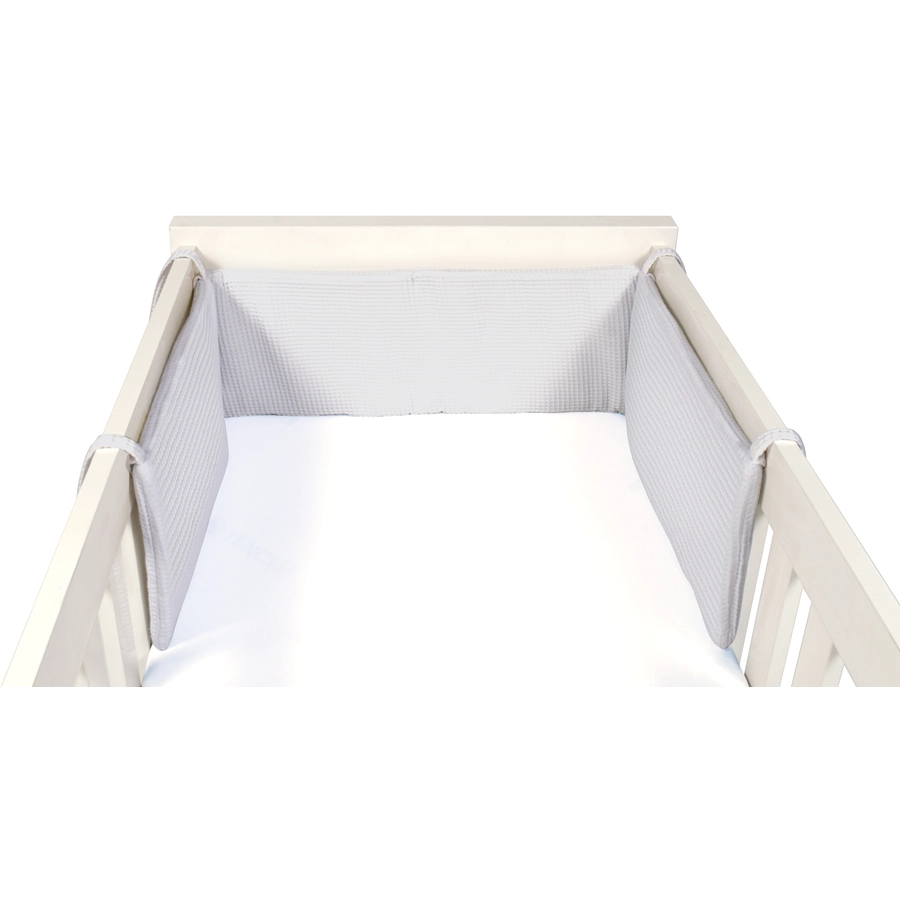 Dr. Sonne Nestchen Waffelpiquet Uni weiss 26 x 180 cm