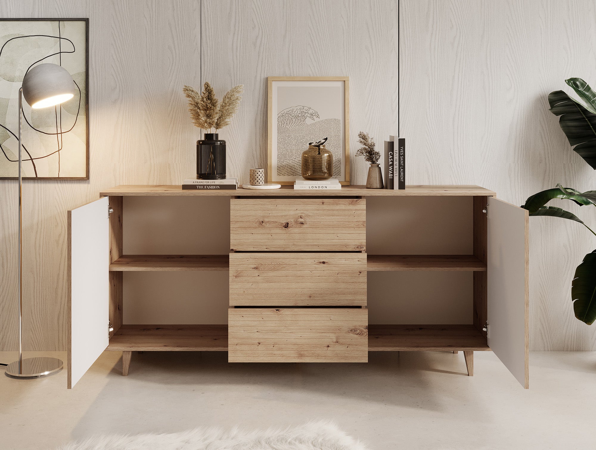 Fuzeta - Dressoir - Eiken - 180x40x84 cm