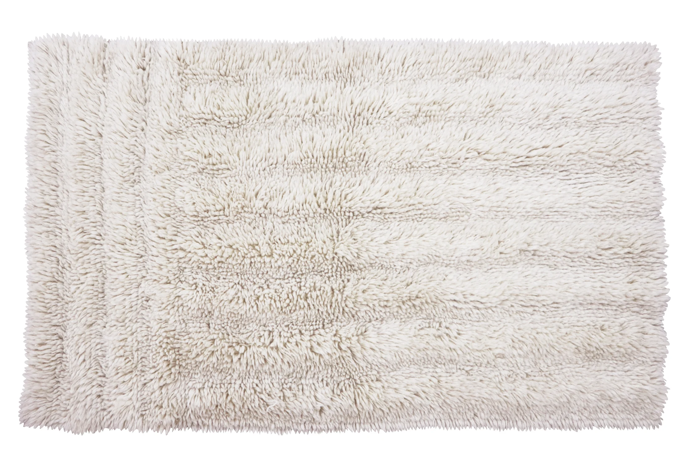 DUNES - MOUTON - Tapis rectangulaire en laine lavable | Blanc
