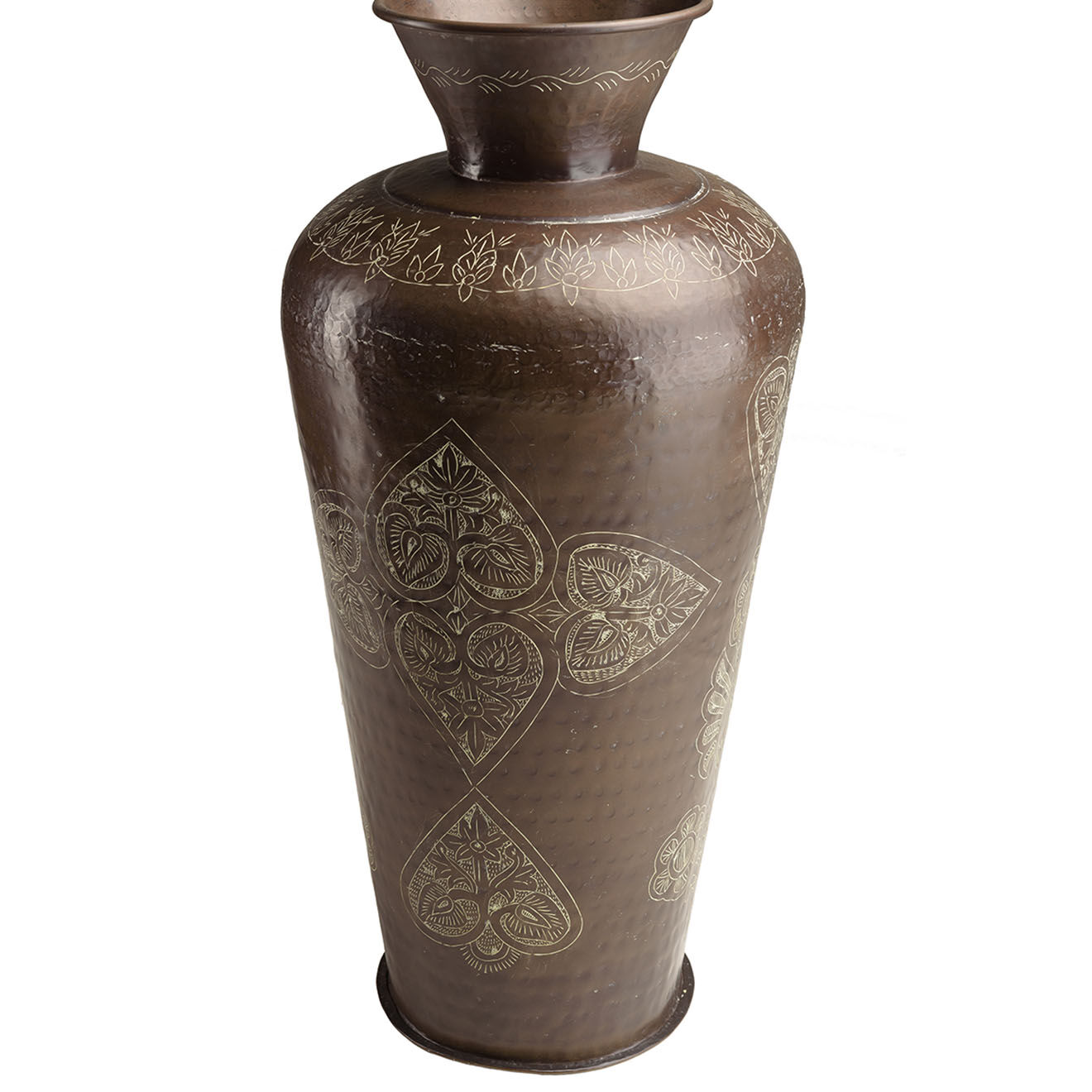 Macabane Vase patine antique Honoré cuivre foncé - D.40xH.85.5 cm