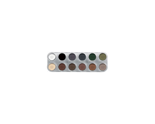Grimas - Rouge/Lidschatten Palette 12 Farben