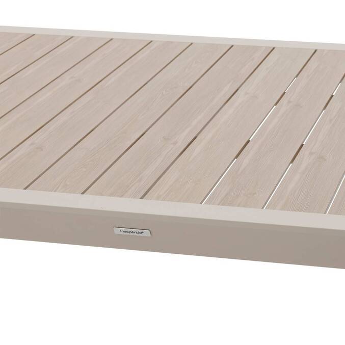 Table de jardin ÉVASION Effet bois Lin & Argile