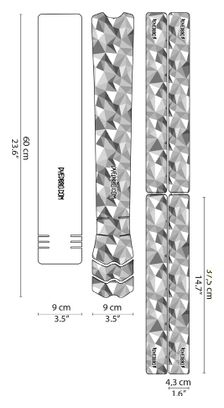 Kit de Protection Cadre Dyedbro Frame Geometric Gris