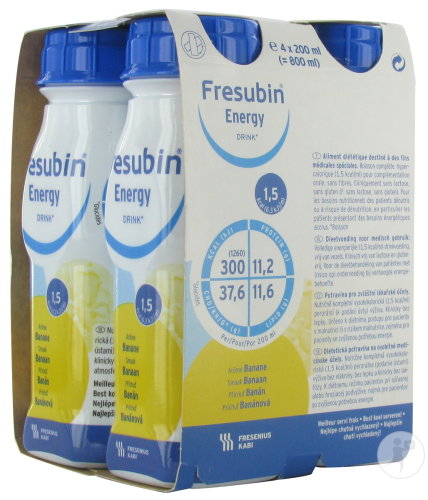 Fresubin Energy Drink Banane Flacons 4x200ml