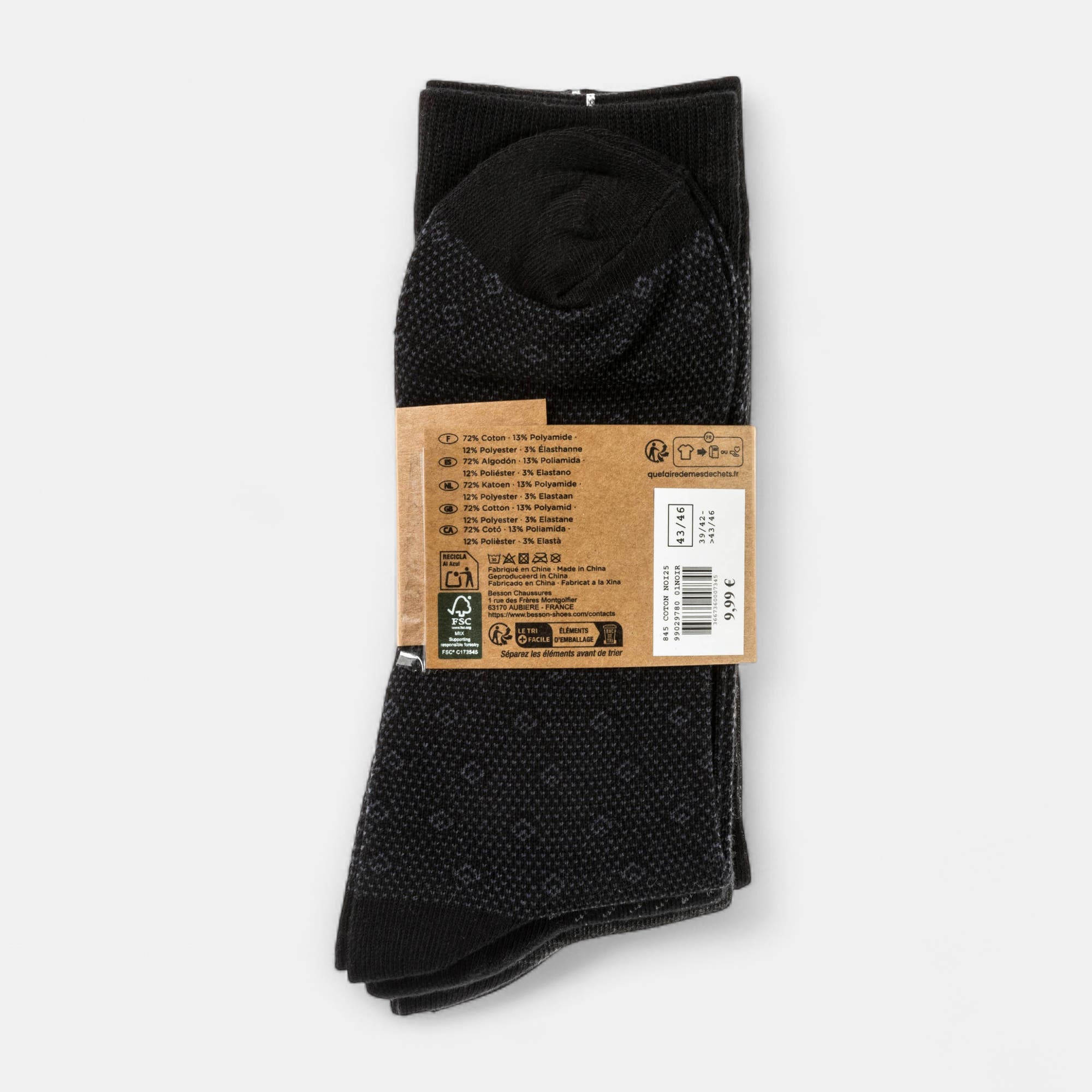 Chaussettes Homme noir