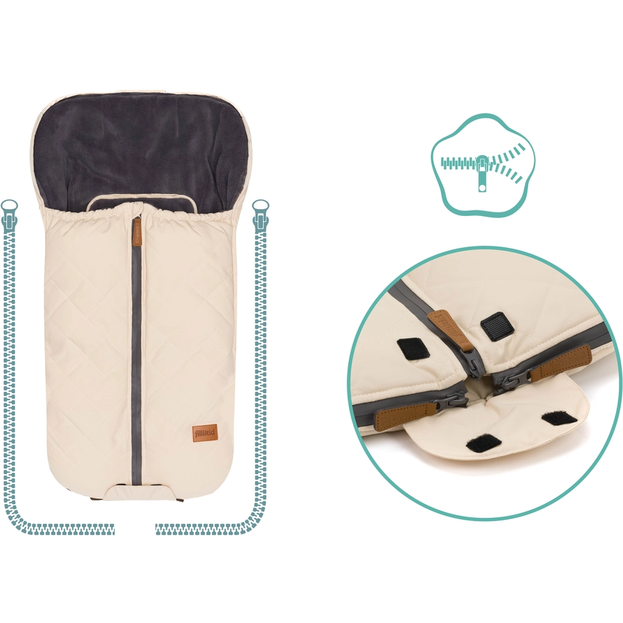 fillikid Winterfußsack Nevado Ivory