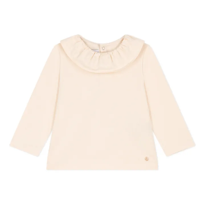 Petit Bateau Blouse en Jersey | Ecru