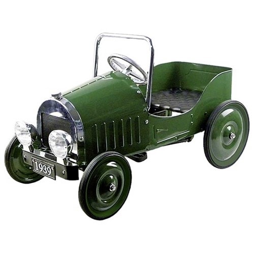 Voiture à pédales verte goki